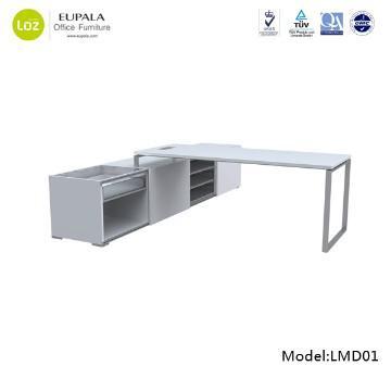 Modern white CEO office desk