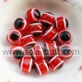 Vendita calda Fascino rosso 10MM Dimensioni Occhio di gatto Resina Opale Pendenti con gemme rotonde Braccialetto adatto perline