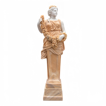 Classical Rose Wreath Garden Sculpture