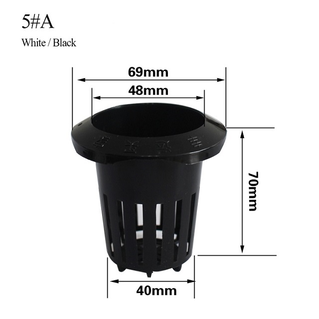 48mm plastic hydroponic mesh net pot