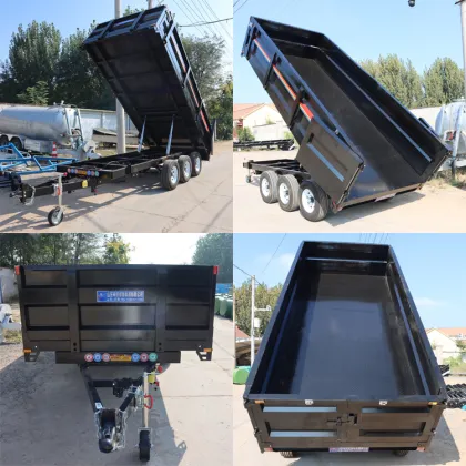 Tandem Utility Cargo Car Trailer Dump Trailer