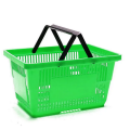 Cesta de mano de compras de supermercado de plástico