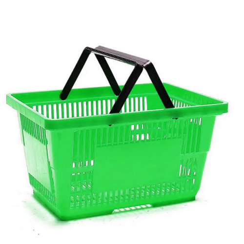 Plastic Supermarket Shopping Hand Basket