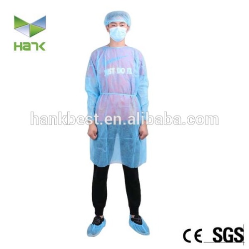 with elastic cuff hospital clothing patient gown