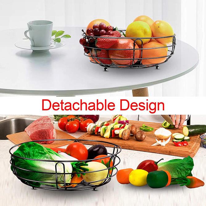 2 tier multifunctional and detachable fruit basket