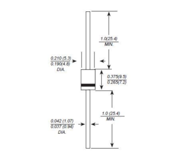 DO-201AE 1500W Transient Voltage Suppessor 1.5KE