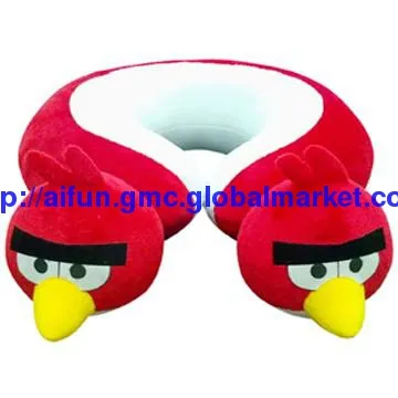 Neck Pillow, Also Angry Bird Stuffed Toy
