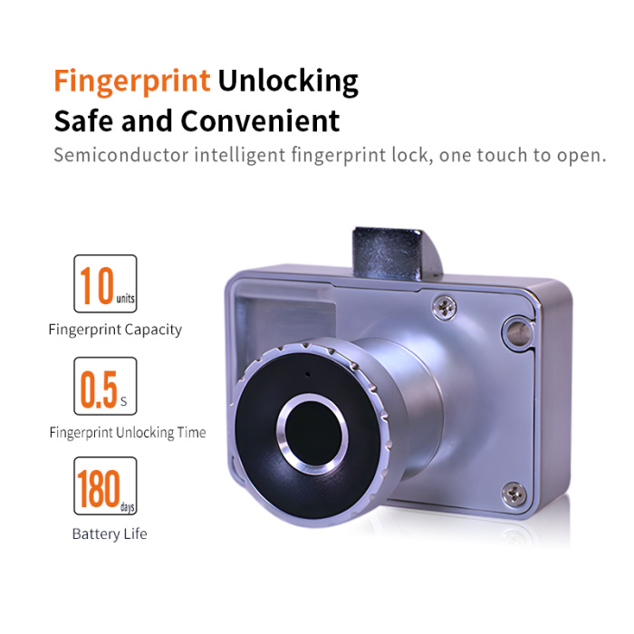 Умный скрытый отпечаток пальцев биометрический шкаф