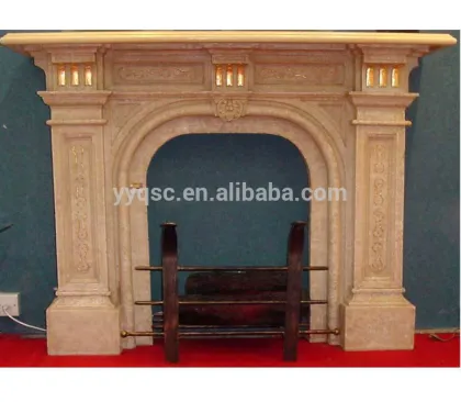 Sandstone fireplace wall tile
