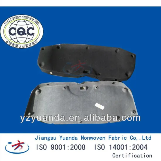 Auto trunk lining nonwoven fabric