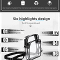 PVC fashion Shoulder Bag PVC men's crossbody bag Fashion crossbody bag