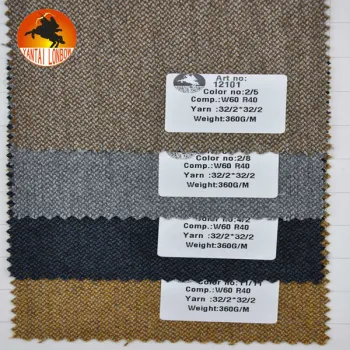 Fine quality worsted wool/viscose men's jacketing fabric