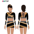 Costume da cheerleader a maniche lunghe personalizzate
