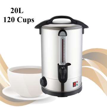 เครื่องชงกาแฟฉนวน 120 ถ้วยพร้อมเครื่องจ่ายสเปรย์และหม้อไอน้ำ 20 ลิตร