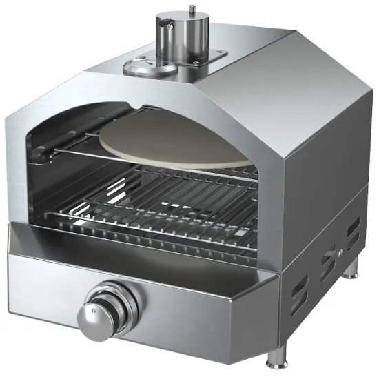Portable Outdoor Propane Gas BBQ Pizza Oven with Temperature Display