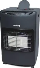 gas heater with top hole