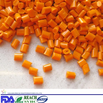 China supplier with ROHS and FDA Orange color masterbatch