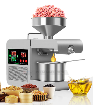 X8S Automatische oliepersmachine: roestvrijstalen heet/koude sesam pinda -olie -extractie met temperatuurregeling