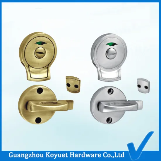 Wholesale Factory Directly Bathroom Accessories WC Cubicles Zinc Alloy Door Lock Handle