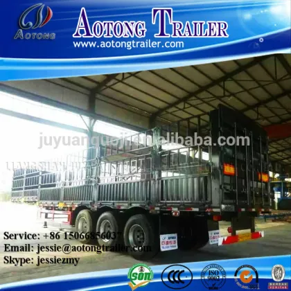 Aotong trailer Fence Semi Trailer ,Fence Cargo Trucks And Trailers, Fence Semi-Trailer