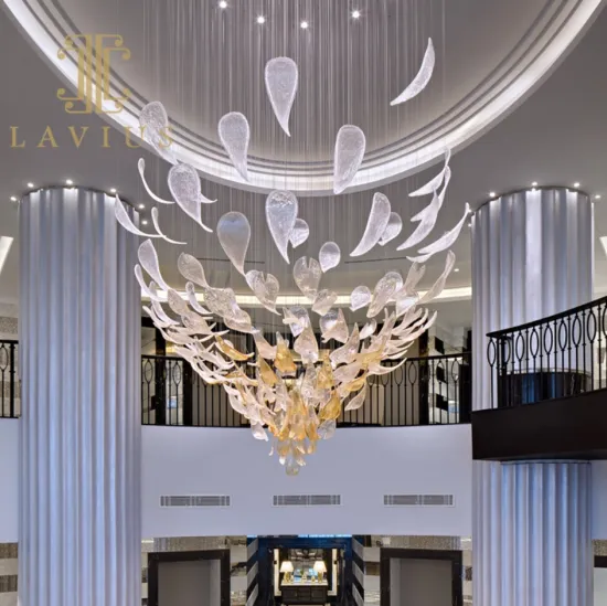 Custom designed staircase chandelier