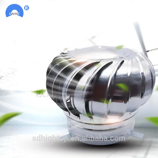 wind powered roof mounted exhaust fan for industrial