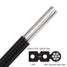 6 core fiber optic cable 2 core ftth flat fiber drop wire cable price Supplier