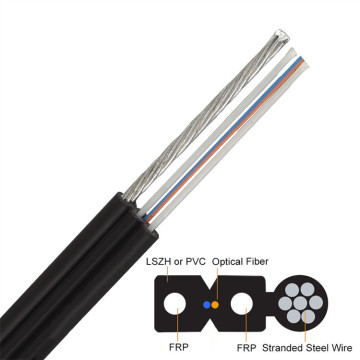 6 core fiber optic cable 2 core ftth flat fiber drop wire cable price Supplier