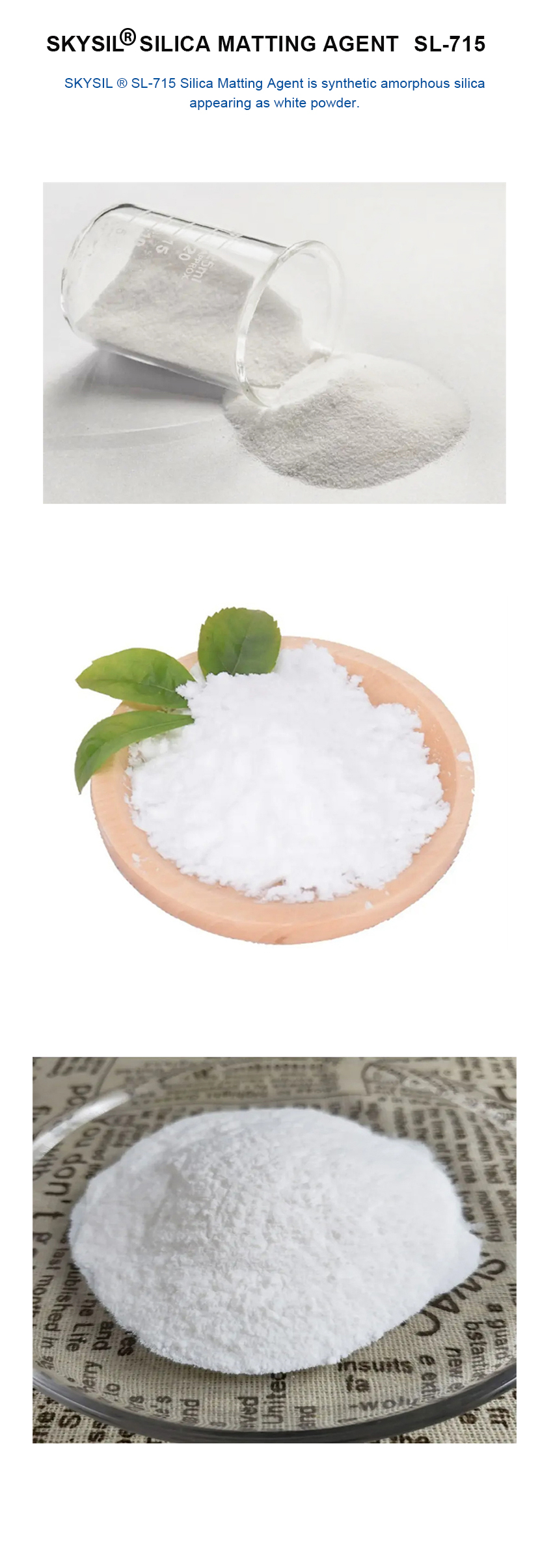 QUANXU SILICON DIOXIDE POWDER (SL-715) M2