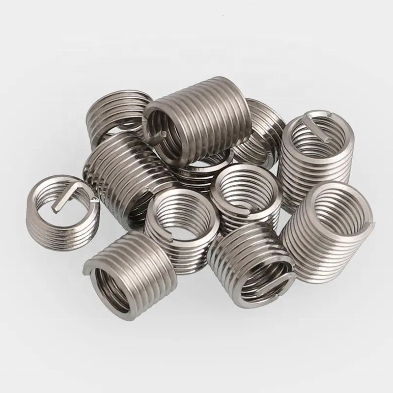 Factory Supply Retractable Spring Thread Insert Fasteners M6 M8 M10 M12 Stainless Steel Carbon Industrial Screw Titanium Alloy
