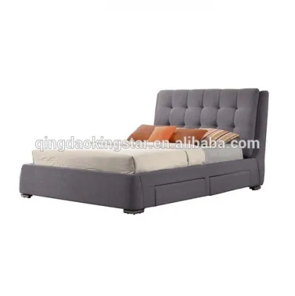 fabric storage king bed