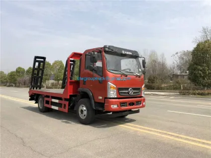 Cheap brand 0 degree flatbed wrecker towing truck