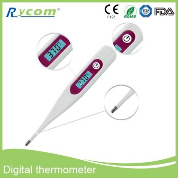 OEM Waterproof Digital Thermometer With Flexible Probe Round Digital Thermometer