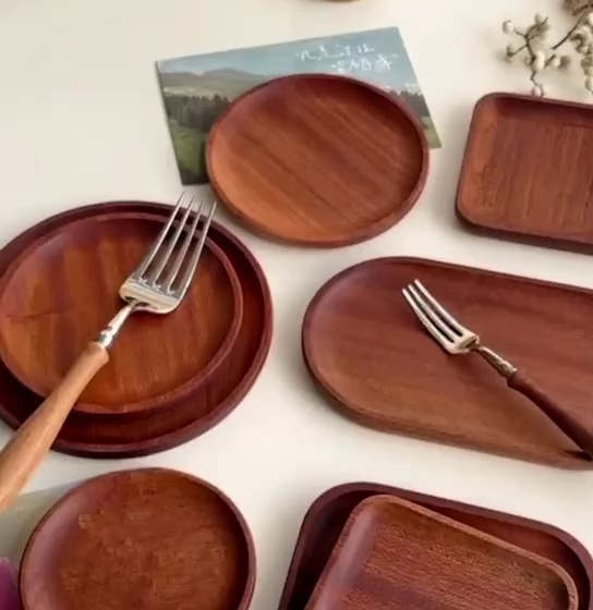 Natural Wooden Dinnerware Set for Eco-friendly Living
