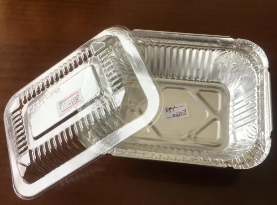 Disposable small aluminum foil tray