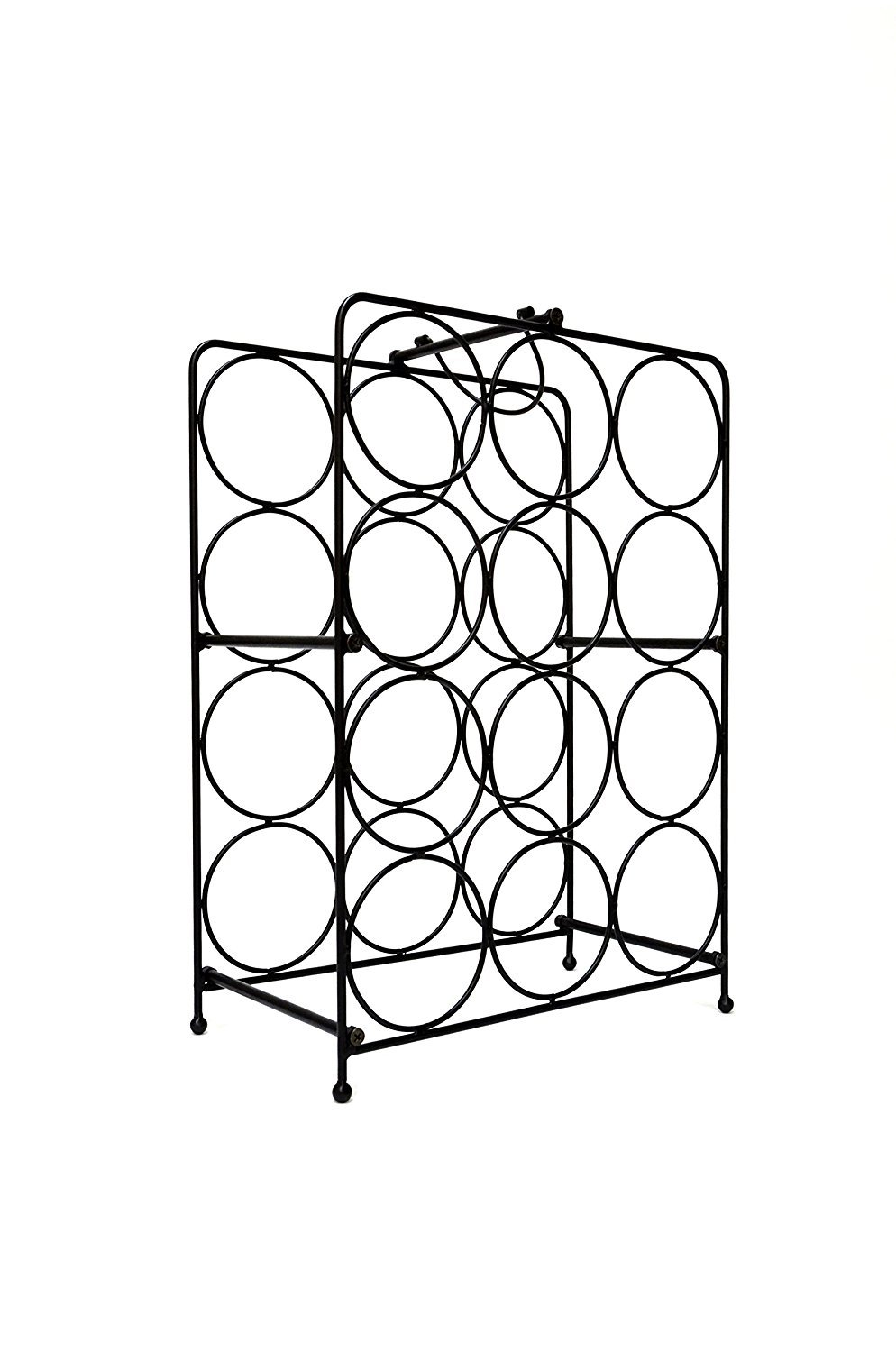 12 Bottles Square Disassemble Metal Wiine Rack