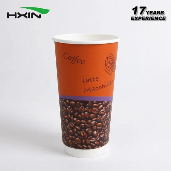 Attractive new design different sizes double wall paper cup