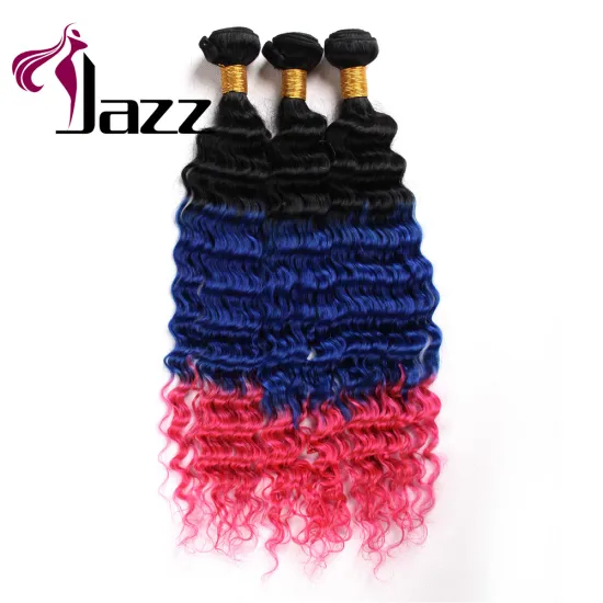Good looking ombre color human hair extensions customize available brazilian 3 tone color ombre hair weave