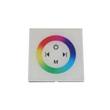 Pengontrol LED Panel LED Panel LED RGB yang dipasang dengan panel kaca untuk lampu strip 5050 LED (DC12V-24V)