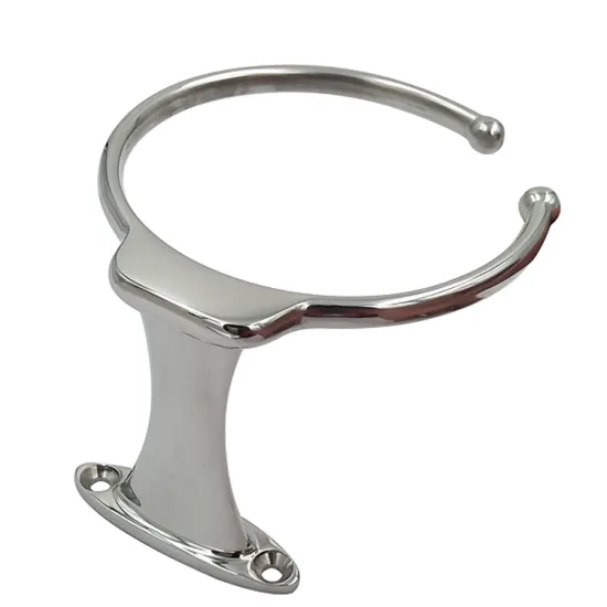 Stainless Steel Single Ring Cup Holder for Boat, Car, Truck