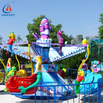 Ocean Bicycle Ride at Amusement Park