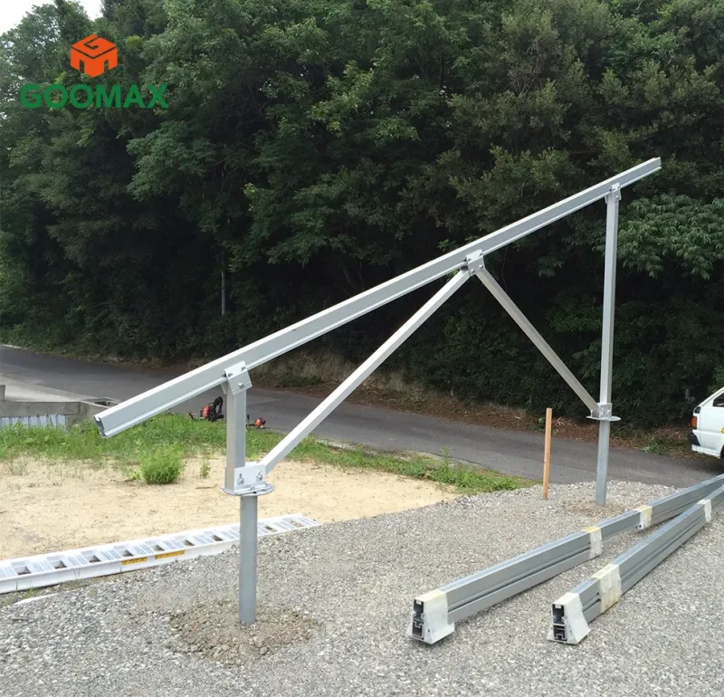 Goomax Customizable Ground Screw Foundation for Solar Ground Mount Systems