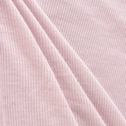 Spandex Rayon Liva Eco Viscose Custom Rib Fabric