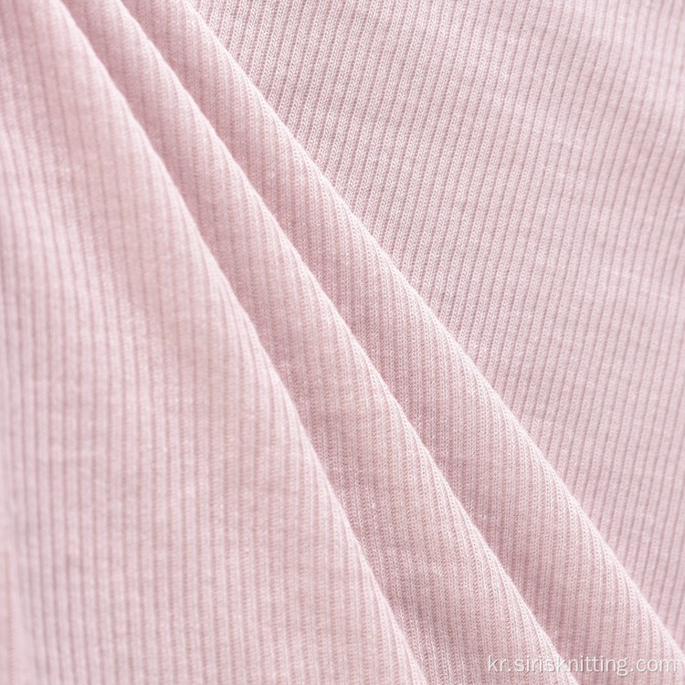 스판덱스 레이온 Liva Eco Viscose Custom Rib Fabric