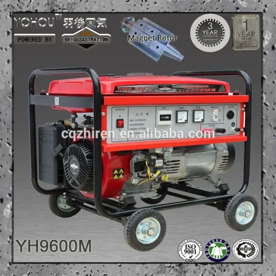 7KW small gasoline fuel no AVR generator for data center