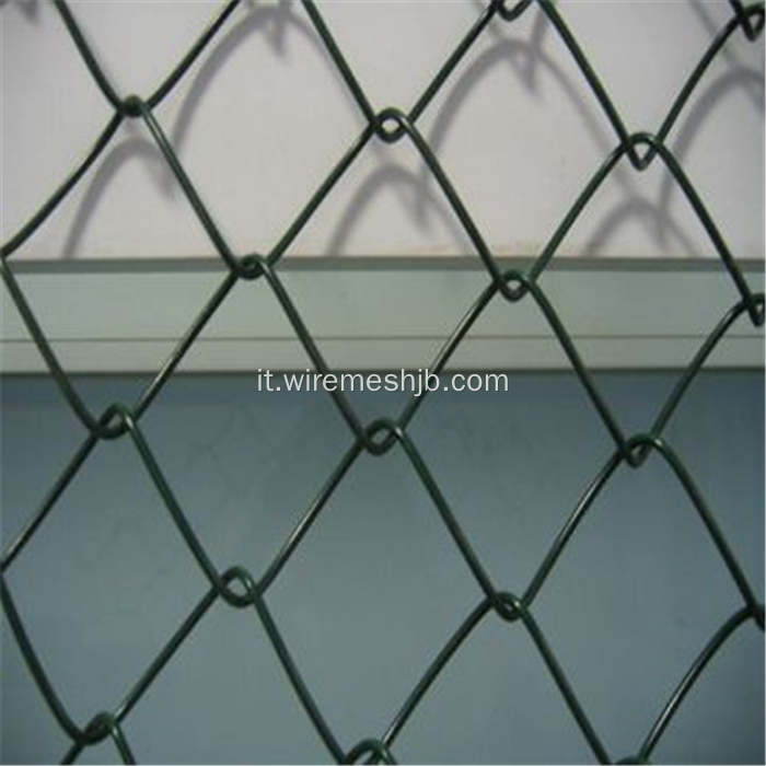 Rete metallica con rivestimento in PVC rivestito in PVC verde / Rete metallica diamantata