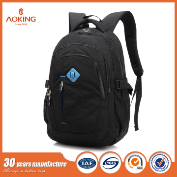 Multifunctional two-way zipper nylon laptop backpack bags