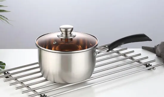 Polished Thick Double Ear Pot Stainless Steel Pot