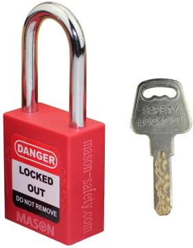 قفل أمان LOTO Lockout - أحمر مفتاح