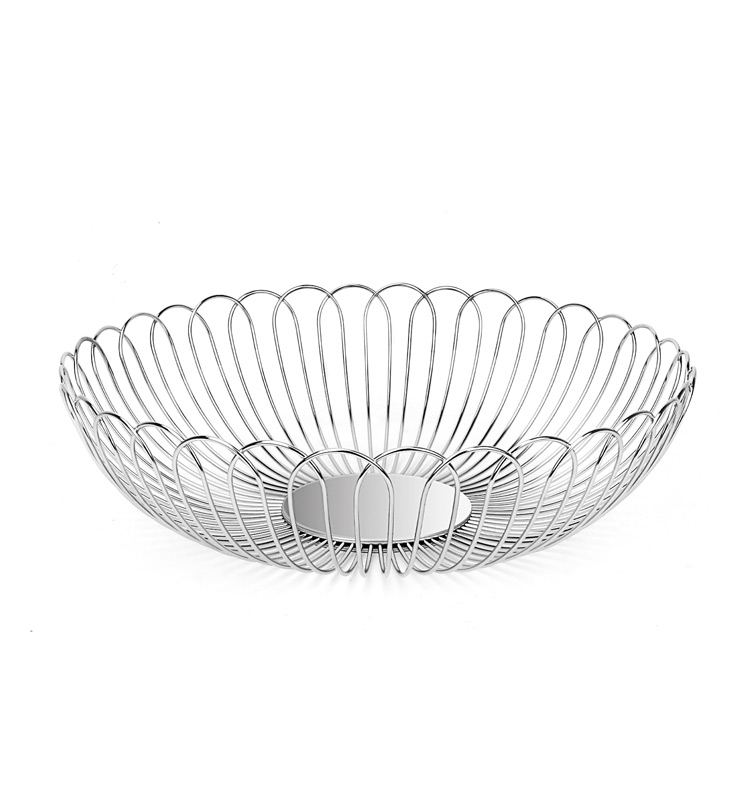 Stainless Steel Metal Wire Fruit-Vegetable Storage Basket